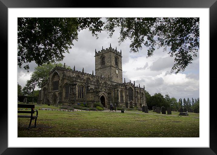 St Mary's Church, Sheffield Framed Mounted Print by Leanne Steel