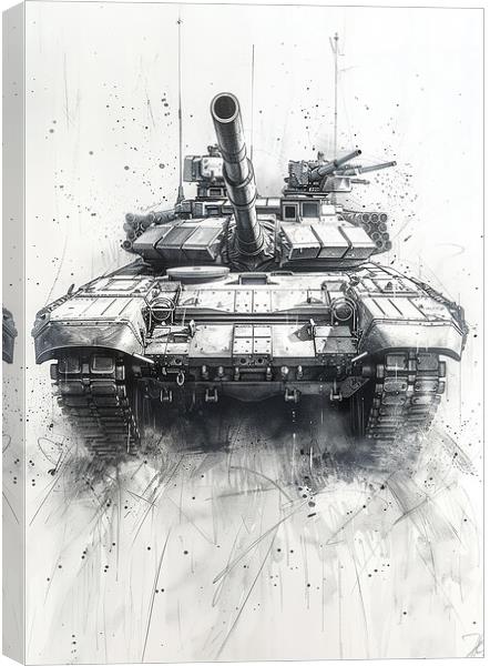 British Army Chieftain Tank Canvas Print by Airborne Images