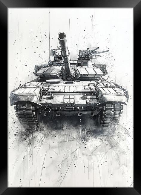 British Army Chieftain Tank Framed Print by Airborne Images