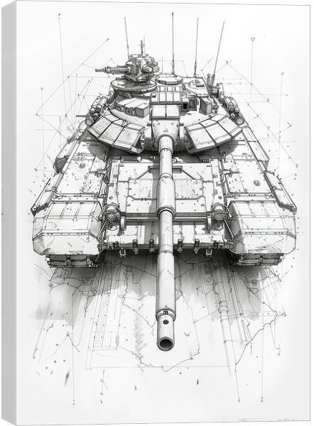 British Chieftain Tank Canvas Print by Airborne Images