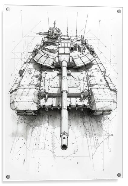 British Chieftain Tank Acrylic by Airborne Images