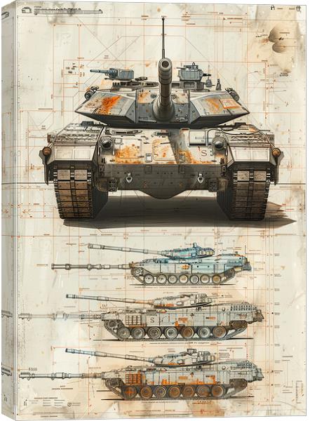 British Army Chieftan Tank Canvas Print by Airborne Images