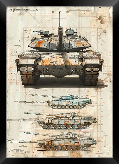 British Army Chieftan Tank Framed Print by Airborne Images