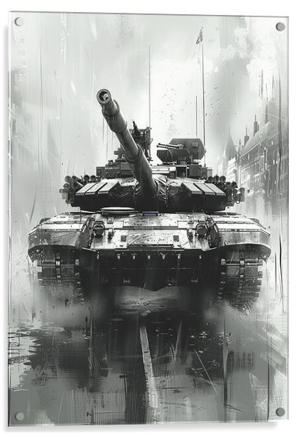 British Chieftan Tank Art Acrylic by Airborne Images
