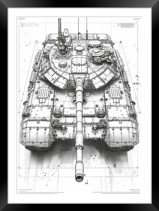 Chieftain Tank British Army Framed Mounted Print by Airborne Images