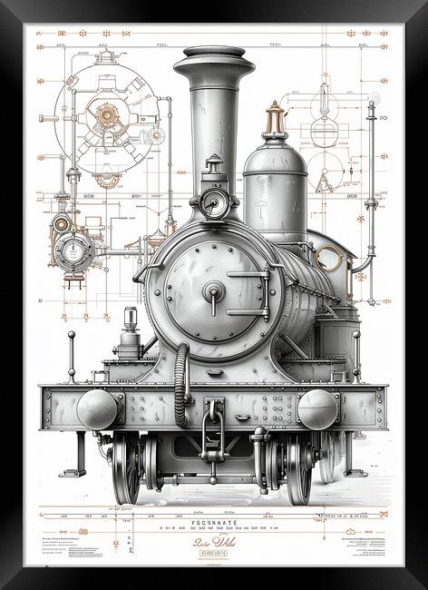 Steam Train Nostalgia Framed Print by T2 