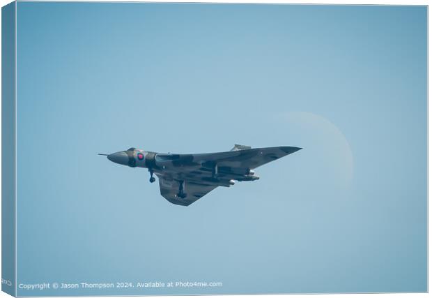 Avro Vulcan XH558 Moon Flight Canvas Print by Jason Thompson