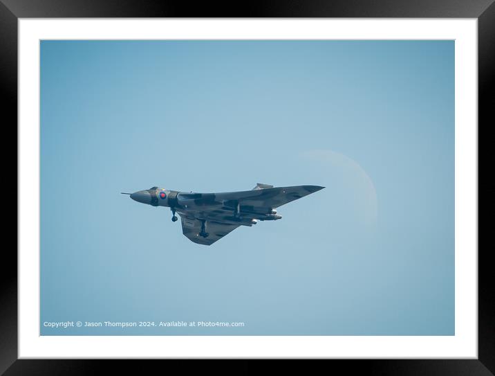 Avro Vulcan XH558 Moon Flight Framed Mounted Print by Jason Thompson