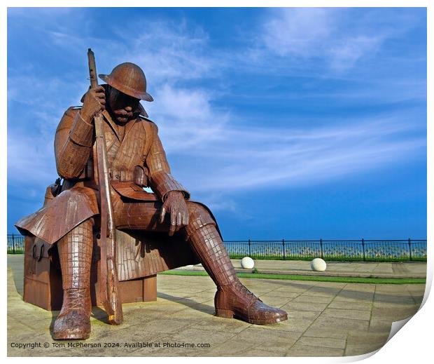 Tommy 1101 Seaham Statue Print by Tom McPherson