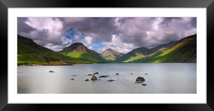 Wast Water Cumbria Landscape 1094  Framed Mounted Print by PHILIP CHALK