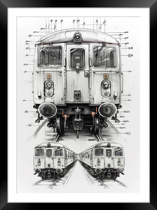 Vintage British Rail Transport Framed Mounted Print by T2 