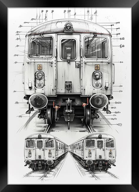 Vintage British Rail Transport Framed Print by T2 