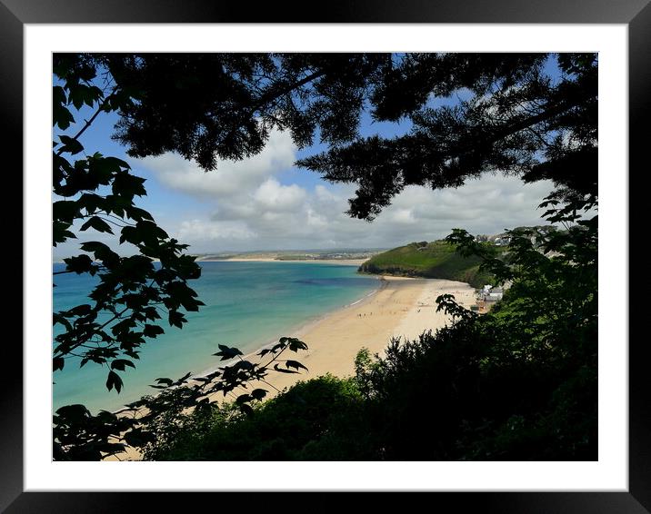 Carbis Bay, Cornwall Framed Mounted Print by Chris Petty