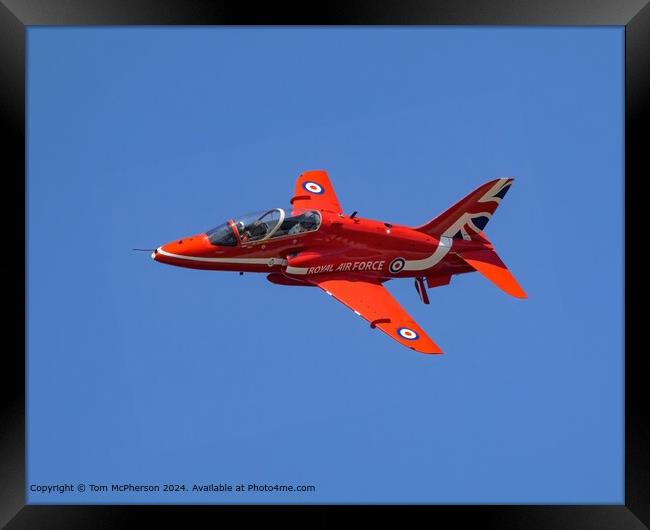 Red Arrows Solo Flight Framed Print by Tom McPherson