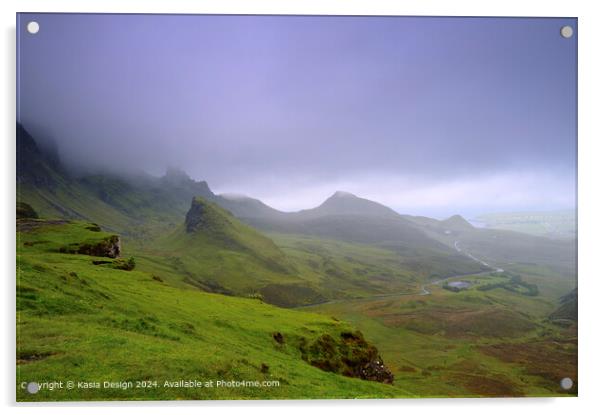 Mystic Quiraing Landscape Acrylic by Kasia Design