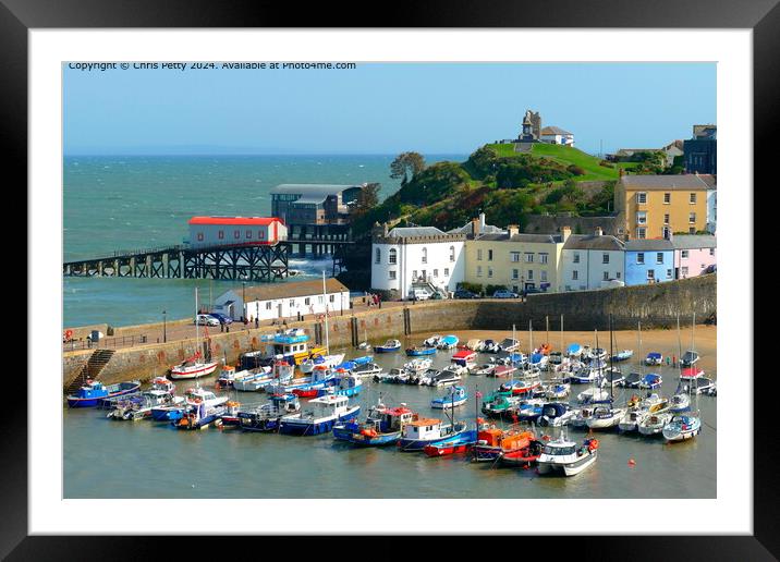 Tenby Harbour  Framed Mounted Print by Chris Petty