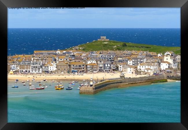 St Ives, Cornwall Framed Print by Chris Petty