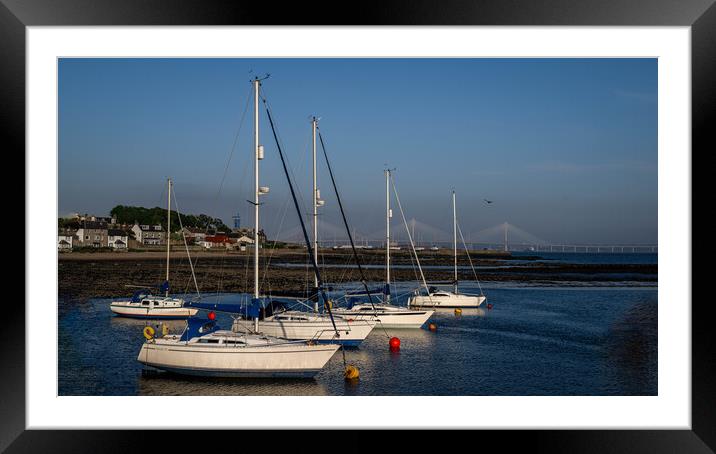 Boats in a Row Framed Mounted Print by Alan Sinclair
