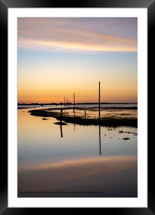 Holy Isle Sunrise - 2 Framed Mounted Print by Richard Burdon