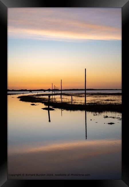 Holy Isle Sunrise - 2 Framed Print by Richard Burdon