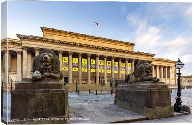 St George's Hall Liverpool  Canvas Print by Jim Monk