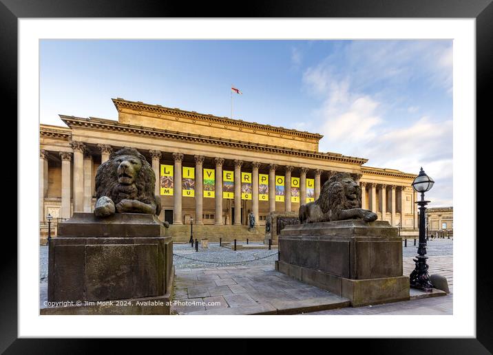 St George's Hall Liverpool  Framed Mounted Print by Jim Monk