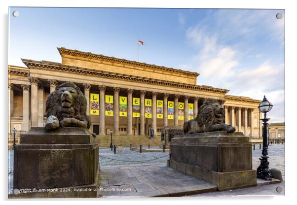 St George's Hall Liverpool  Acrylic by Jim Monk