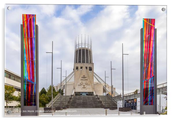 Liverpool Metropolitan Cathedral  Acrylic by Jim Monk