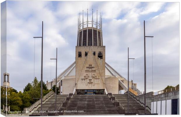Liverpool Metropolitan Cathedral of Christ the King Canvas Print by Jim Monk