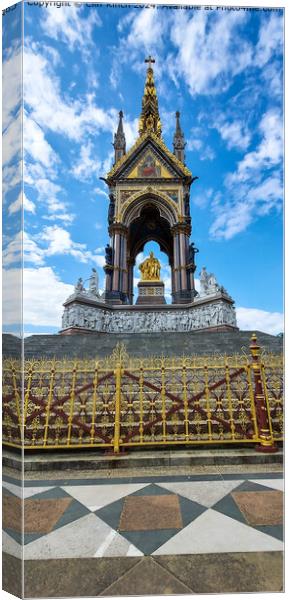 Blue Skies over the Albert Memorial Canvas Print by Cliff Kinch