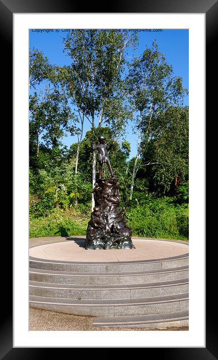 Peter Pan Statue, Hyde Park Framed Mounted Print by Cliff Kinch