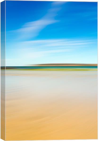 Tranquil Beach Landscape, Scotland Canvas Print by Adrian Gavigan