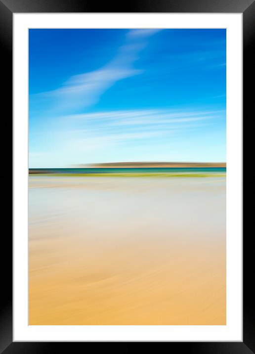 Tranquil Beach Landscape, Scotland Framed Mounted Print by Adrian Gavigan
