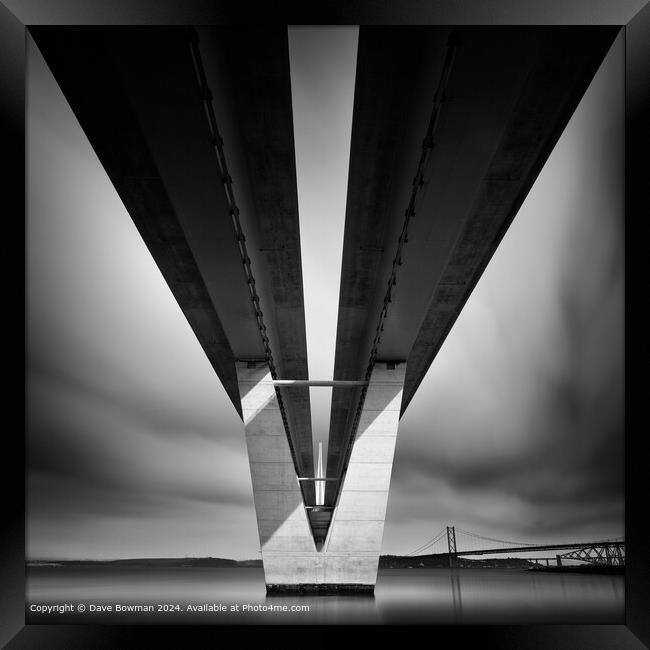 Beneath the Queensferry Crossing Framed Print by Dave Bowman