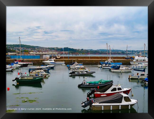 Paignton Harbour  Framed Print by Beryl Curran