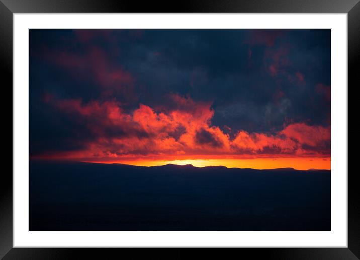 Bryce Canyon Fiery Sunrise Framed Mounted Print by Madeleine Deaton