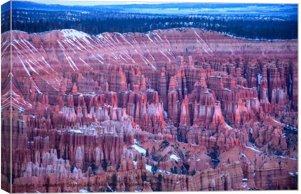 Bryce Canyon Sunrise Hoodoos Canvas Print by Madeleine Deaton