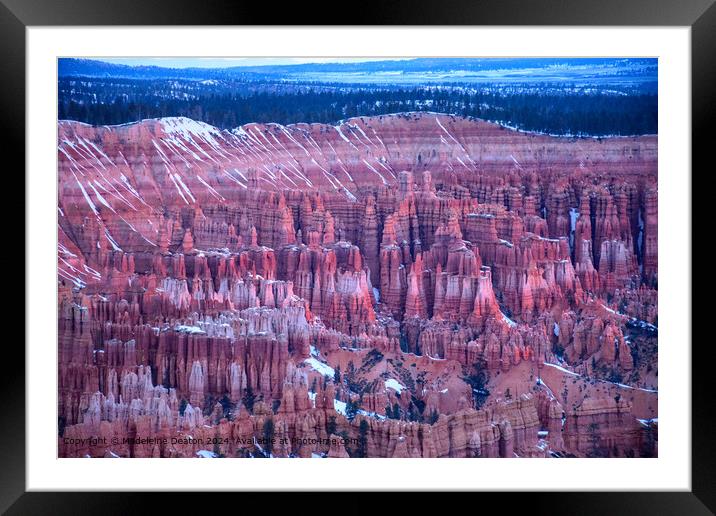 Bryce Canyon Sunrise Hoodoos Framed Mounted Print by Madeleine Deaton