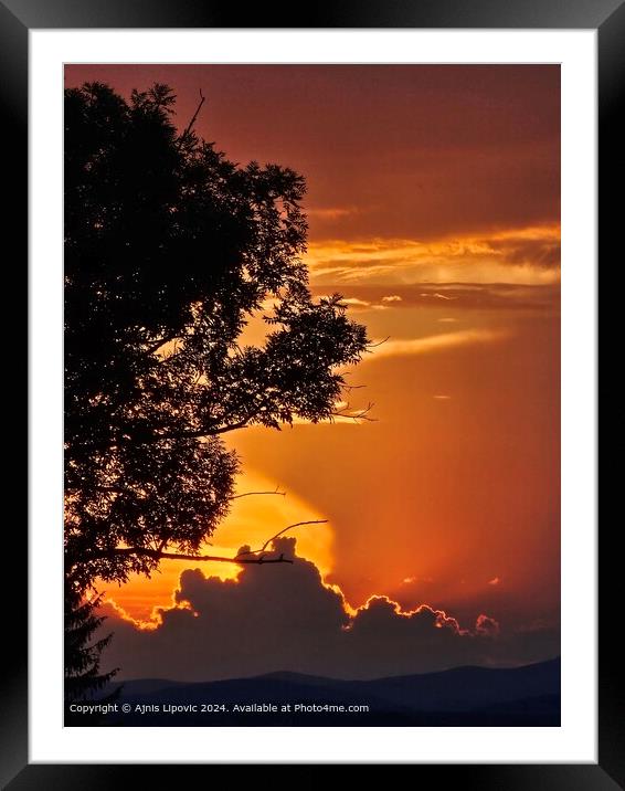 Bosanska Sunrise Sunset Framed Mounted Print by Ajnis Lipovic