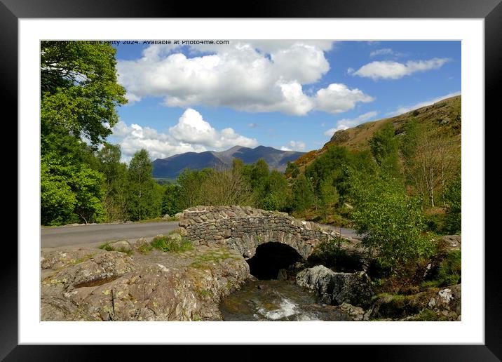 Ashness Bridge, Lake District Framed Mounted Print by Chris Petty