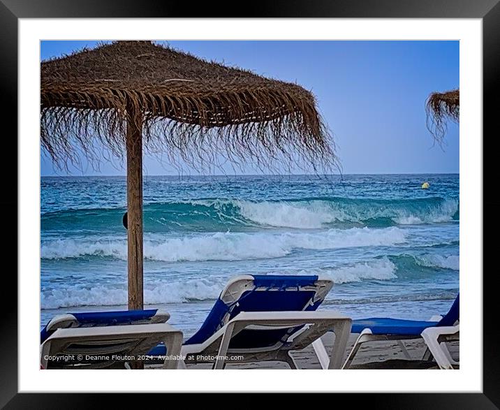 Your Spot at Santo Tomas Menorca Beach Framed Mounted Print by Deanne Flouton