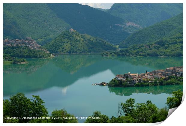 Lake Turano Italian Countryside Print by Alessandra Castagnolo