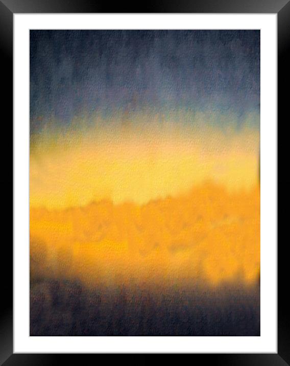 Vibrant  Wilderness Sunrise Abstract Framed Mounted Print by Steve Painter