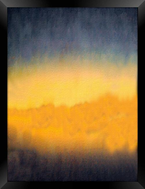 Vibrant  Wilderness Sunrise Abstract Framed Print by Steve Painter