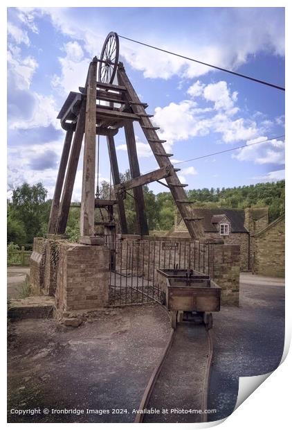 The old mine Print by Ironbridge Images