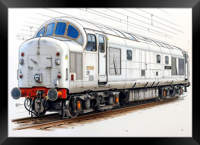 British Rail Class 55 The Deltic Framed Print by Steve Smith
