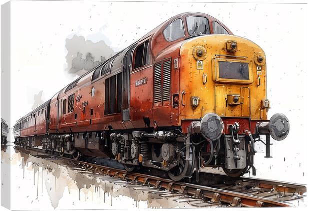 British Rail Class 55 Canvas Print by Steve Smith