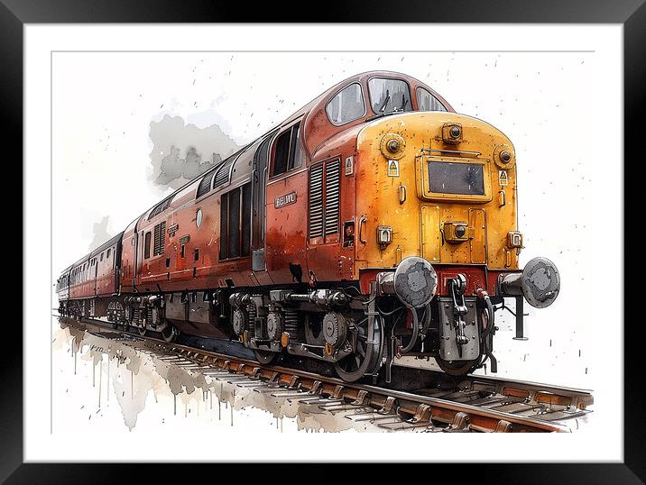 British Rail Class 55 Framed Mounted Print by Steve Smith