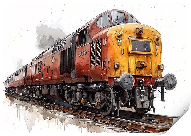 British Rail Class 55 Print by Steve Smith