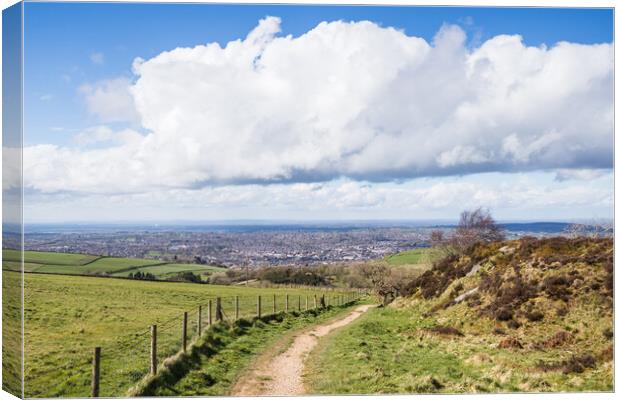 Looking down on Macclesfield Canvas Print by Jason Wells